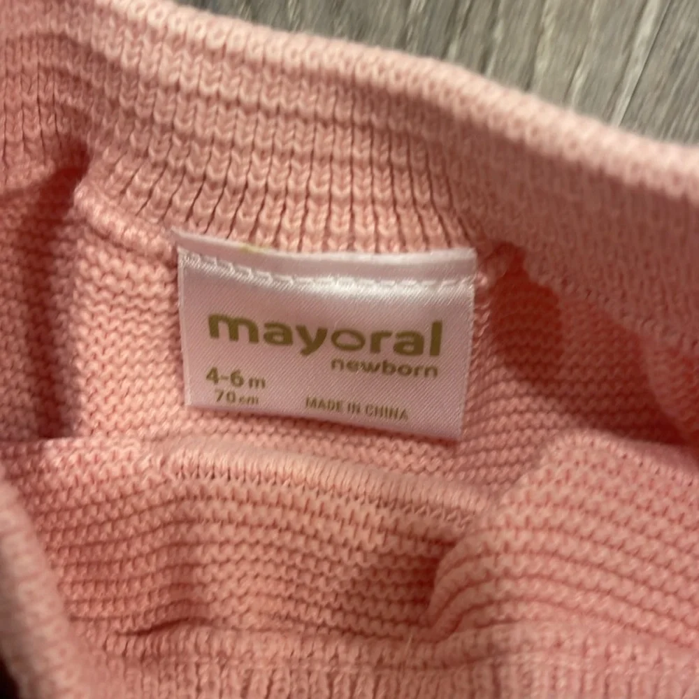 Mayoral Pink Knit Sweater Three Piece Matching Set